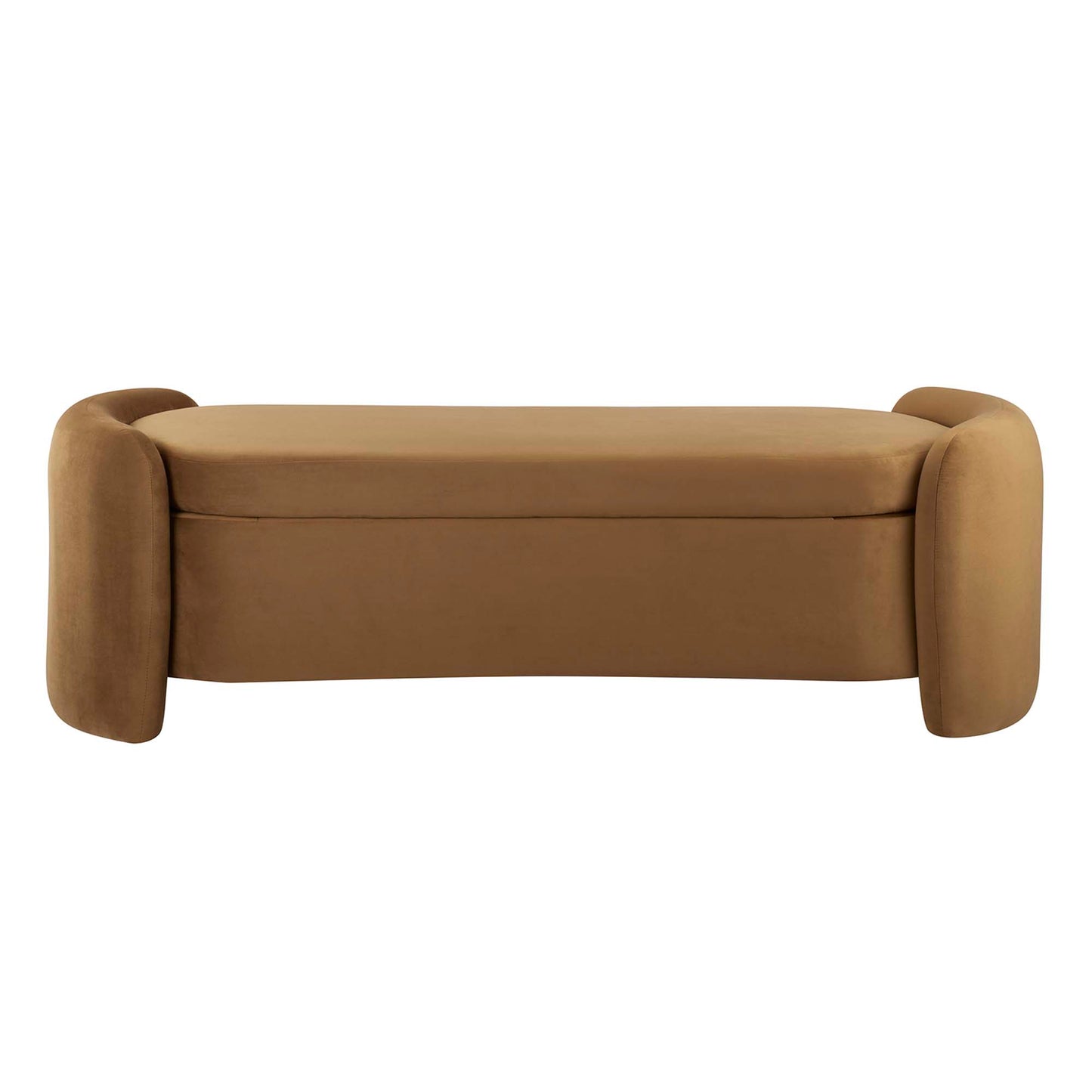 Modway - Nebula Upholstered Performance Velvet Bench by Modway  Living Room Benches and Stools Brown - EEI-6054-COG