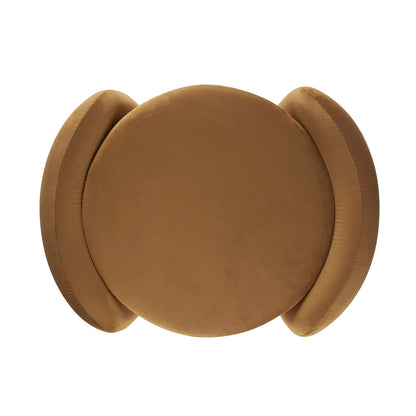 Modway - Nebula Upholstered Performance Velvet Ottoman by Modway  Living Room Sofas and Armchairs Brown - EEI-6055-COG