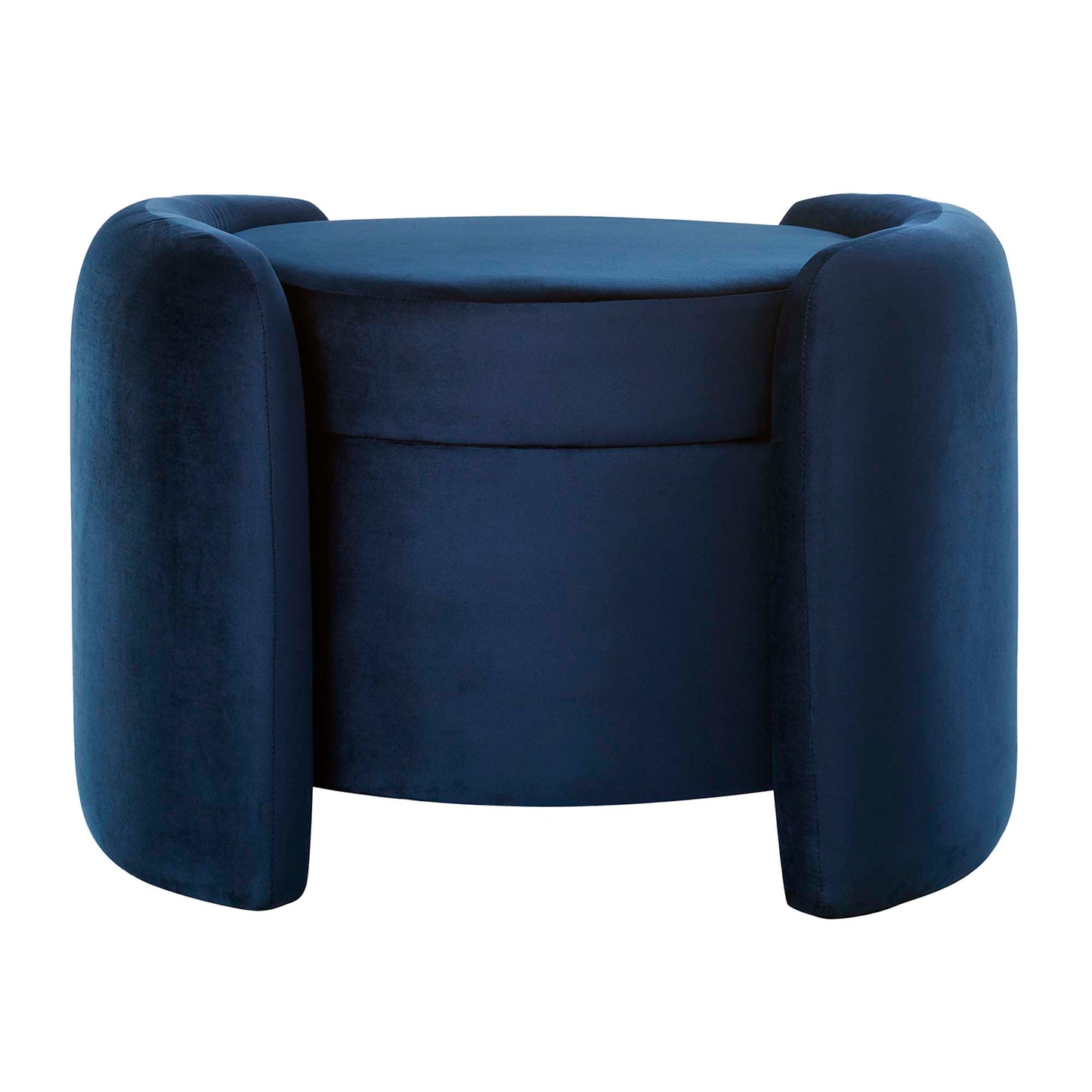 Modway Outlet Nebula Upholstered Performance Velvet Ottoman by Modway  Living Room Furniture Midnight Blue - EEI-6055-MID