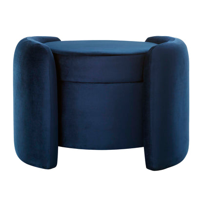 Modway Outlet Nebula Upholstered Performance Velvet Ottoman by Modway  Living Room Furniture Midnight Blue - EEI-6055-MID