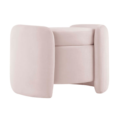 Modway Outlet Nebula Upholstered Performance Velvet Ottoman by Modway  Living Room Furniture Pink - EEI-6055-PNK