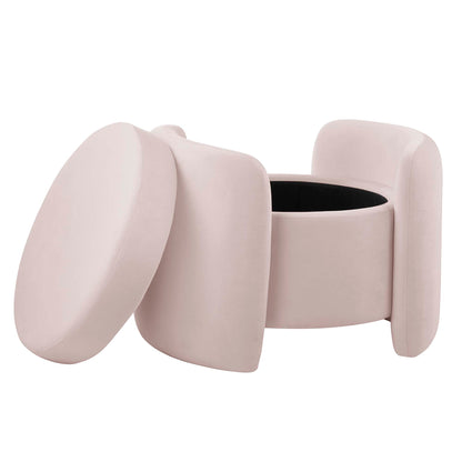 Modway Outlet Nebula Upholstered Performance Velvet Ottoman by Modway  Living Room Furniture Pink - EEI-6055-PNK