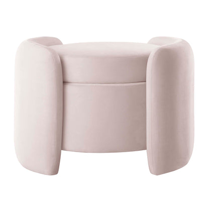 Modway Outlet Nebula Upholstered Performance Velvet Ottoman by Modway  Living Room Furniture Pink - EEI-6055-PNK