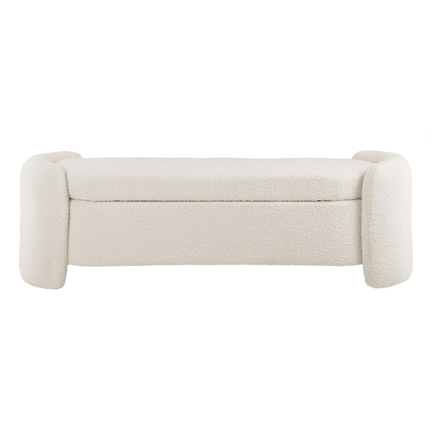 Modway - Nebula Boucle Upholstered Bench by Modway  Living Room Benches and Stools White - EEI-6056-IVO