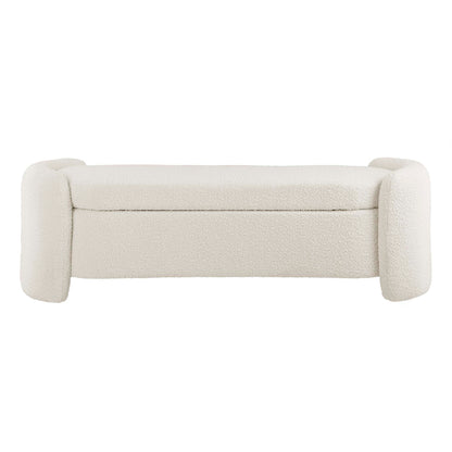 Modway - Nebula Boucle Upholstered Bench by Modway  Living Room Benches and Stools White - EEI-6056-IVO