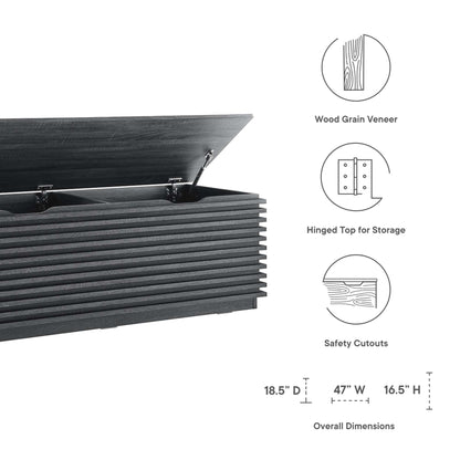 Modway - Render Storage Bench by Modway  Living Room Benches and Stools Brown - EEI-6057-CHA