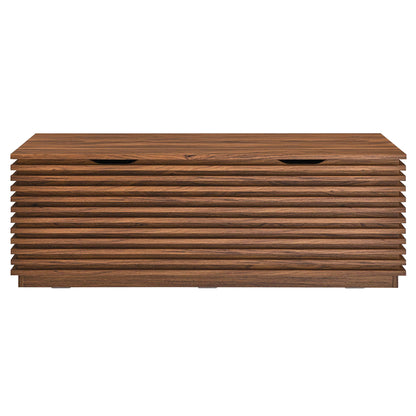 Modway - Render Storage Bench by Modway  Living Room Benches and Stools Brown - EEI-6057-WAL