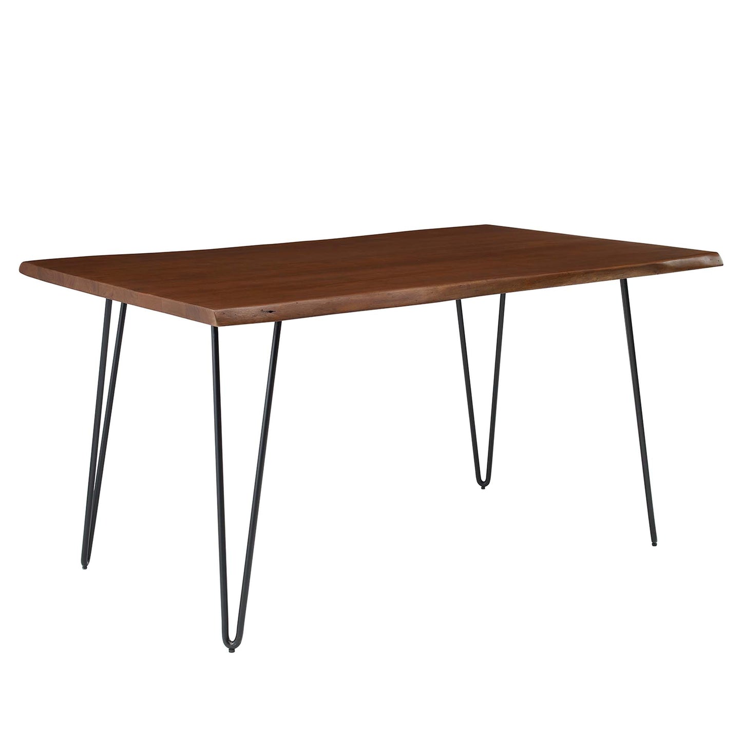 Modway - Ardor 60" Live Edge Acacia Wood Acacia Wood Dining Table by Modway  Bar and Dining Bar and Dining Tables Brown - EEI-6059-BLK-WAL