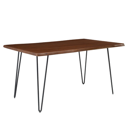 Modway - Ardor 60" Live Edge Acacia Wood Acacia Wood Dining Table by Modway  Bar and Dining Bar and Dining Tables Brown - EEI-6059-BLK-WAL