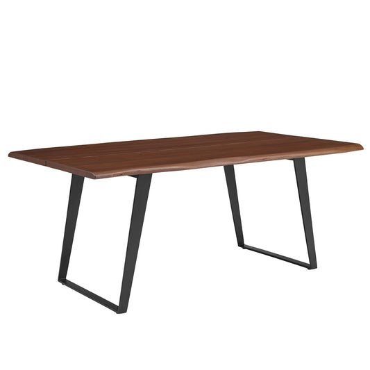 Modway - Viggo 74" Live Edge Acacia Wood Dining Table by Modway  Bar and Dining Bar and Dining Tables Brown - EEI-6069-BLK-WAL