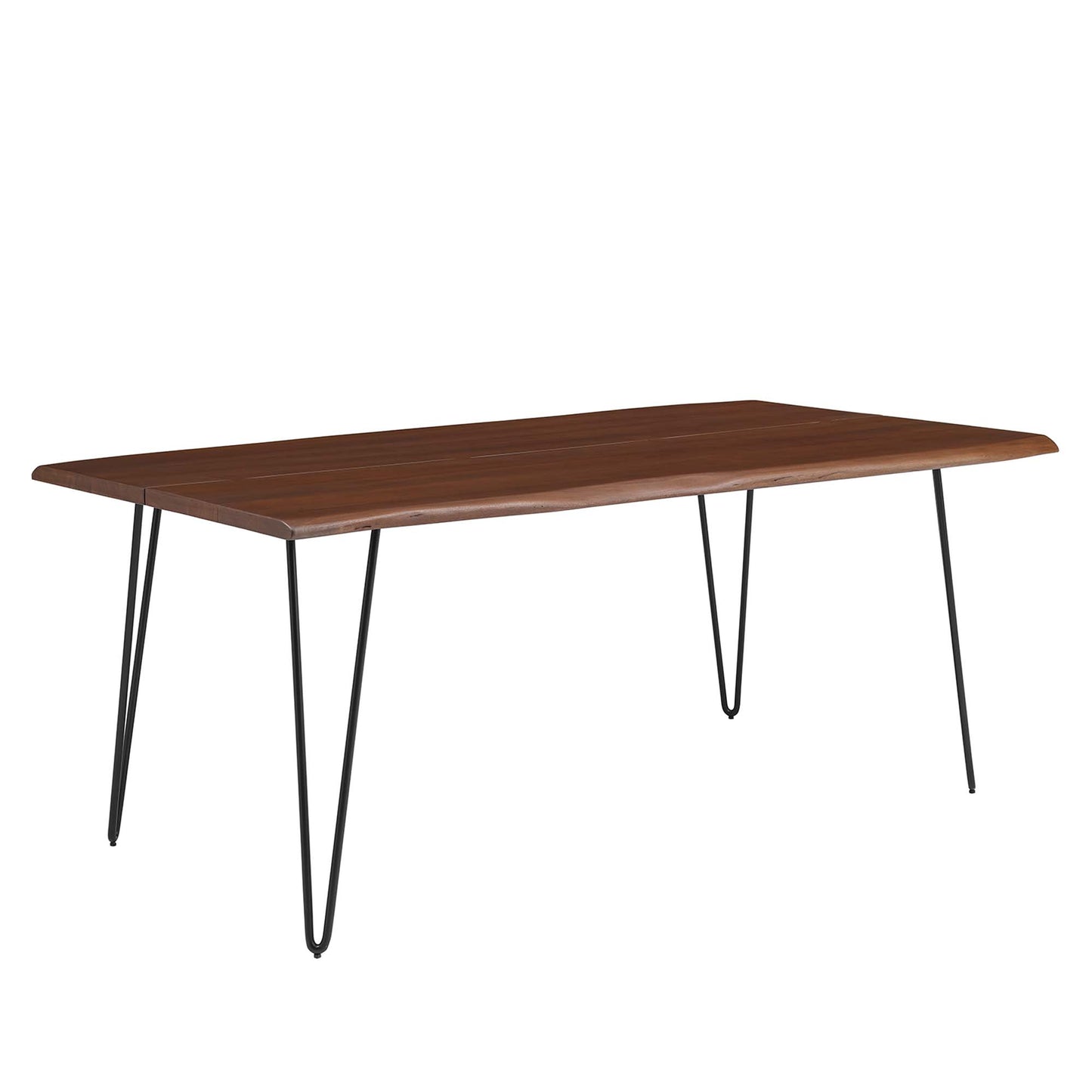 Modway - Ardor 74" Live Edge Acacia Wood Acacia Wood Dining Table by Modway  Bar and Dining Bar and Dining Tables Brown - EEI-6070-BLK-WAL