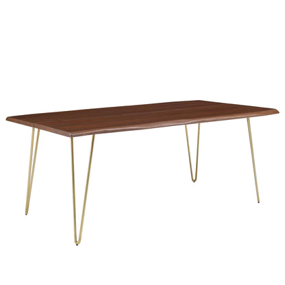 Modway - Ardor 74" Live Edge Acacia Wood Acacia Wood Dining Table by Modway  Bar and Dining Bar and Dining Tables Brown - EEI-6070-GLD-WAL