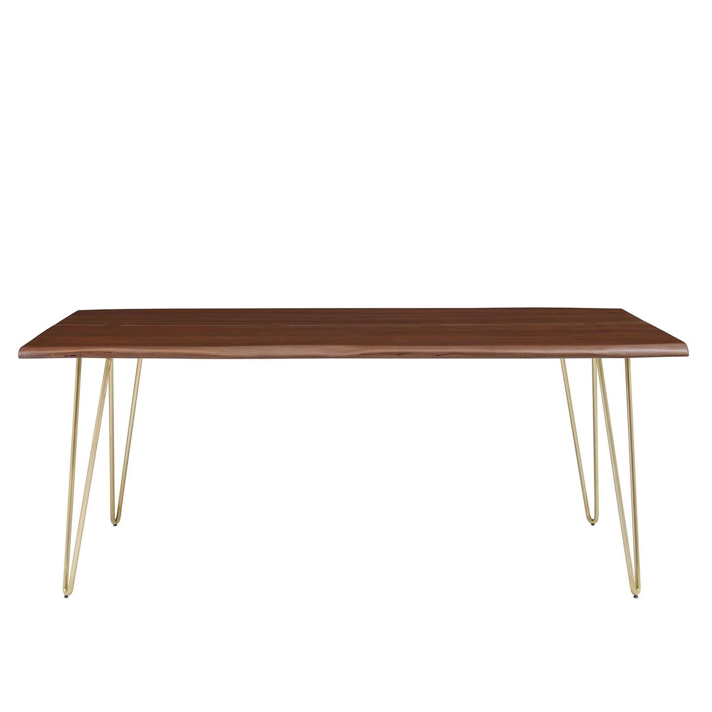 Modway - Ardor 74" Live Edge Acacia Wood Acacia Wood Dining Table by Modway  Bar and Dining Bar and Dining Tables Brown - EEI-6070-GLD-WAL