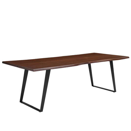 Modway - Viggo 96" Live Edge Acacia Wood Acacia Wood Dining Table by Modway  Bar and Dining Bar and Dining Tables Brown - EEI-6071-BLK-WAL