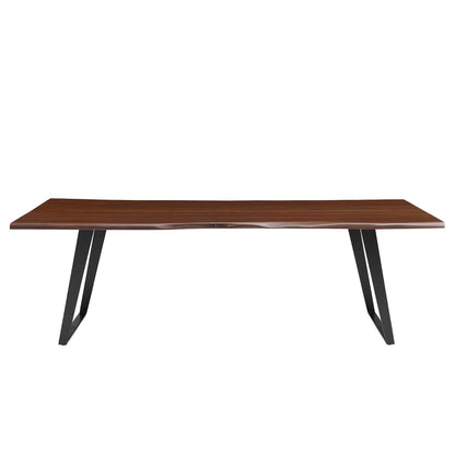 Modway - Viggo 96" Live Edge Acacia Wood Acacia Wood Dining Table by Modway  Bar and Dining Bar and Dining Tables Brown - EEI-6071-BLK-WAL