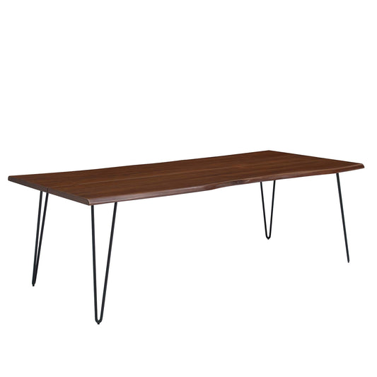 Modway - Ardor 96" Live Edge Acacia Wood Acacia Wood Dining Table by Modway  Bar and Dining Bar and Dining Tables Brown - EEI-6072-BLK-WAL