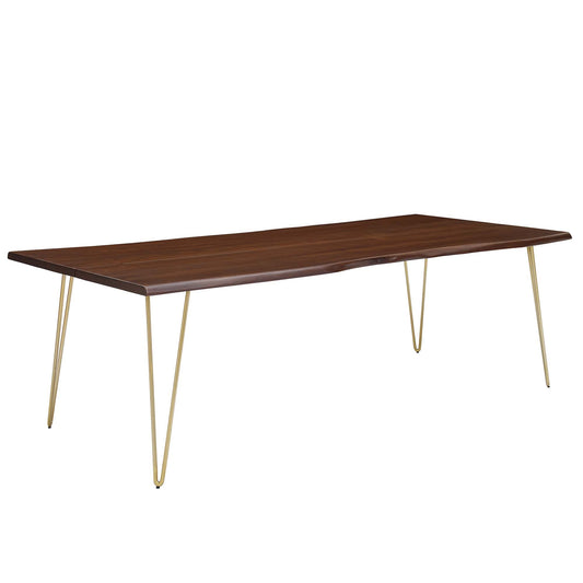Modway - Ardor 96" Live Edge Acacia Wood Acacia Wood Dining Table by Modway  Bar and Dining Bar and Dining Tables Brown - EEI-6072-GLD-WAL
