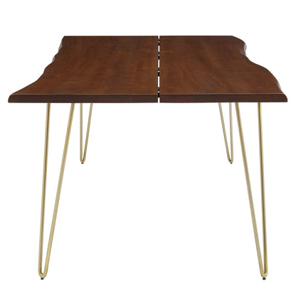 Modway - Ardor 96" Live Edge Acacia Wood Acacia Wood Dining Table by Modway  Bar and Dining Bar and Dining Tables Brown - EEI-6072-GLD-WAL