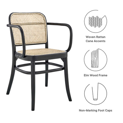 Modway Outlet Winona Wood Dining Chair Set of 2 by Modway  Bar and Dining Furniture Black - EEI-6076-BLK
