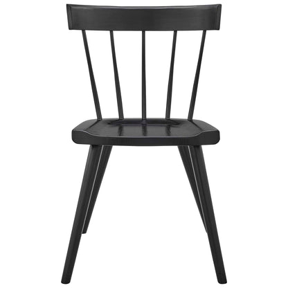 Modway - Sutter Wood Dining Side Chair Set of 2 by Modway  Bar and Dining Dining Chairs Black - EEI-6082-BLK