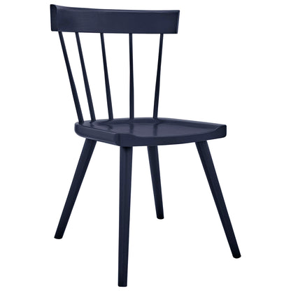 Modway Outlet Sutter Wood Dining Side Chair Set of 2 by Modway  Bar and Dining Furniture Midnight - EEI-6082-MID