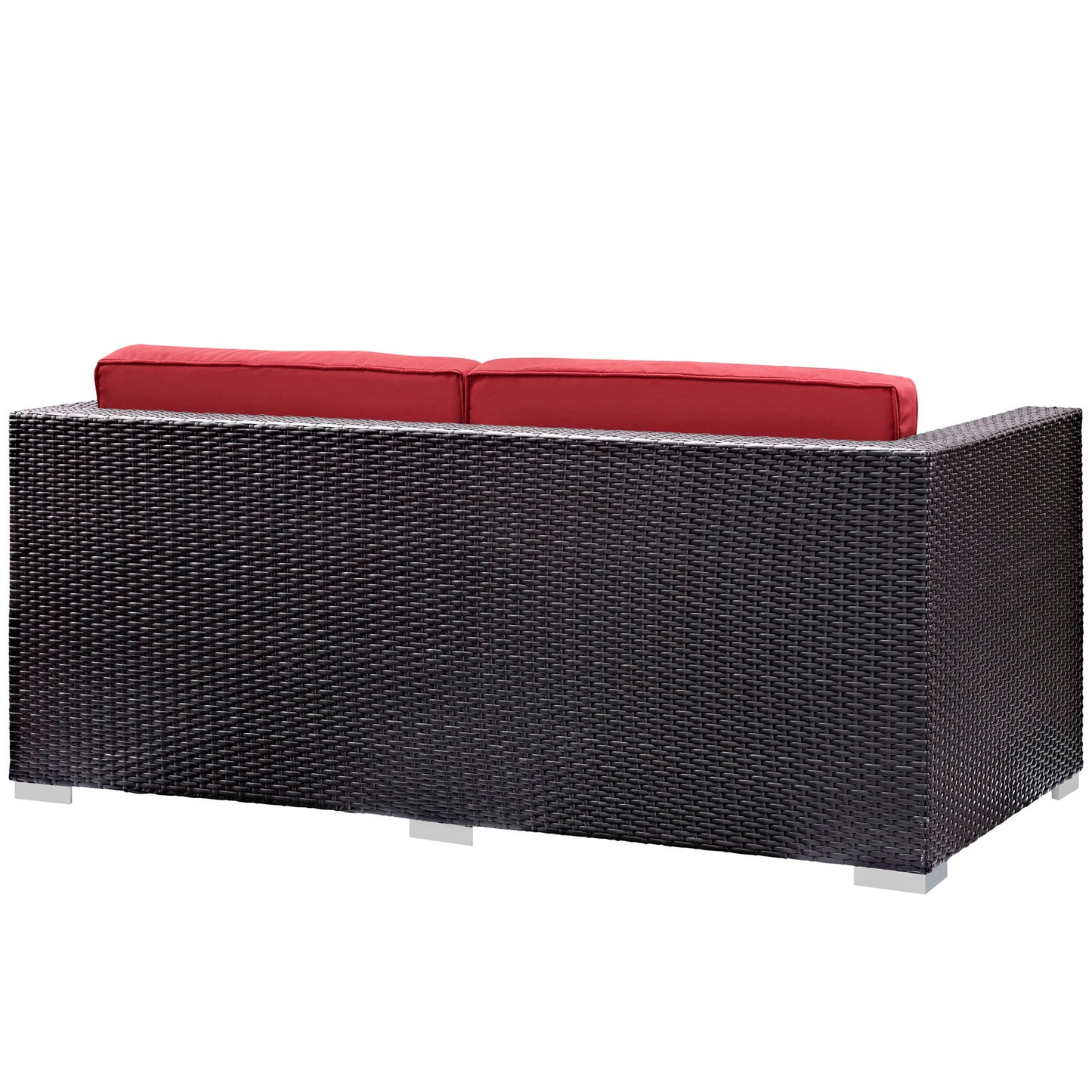 Modway Outlet Venice 8 Piece Outdoor Patio Sofa Set by Modway  Outdoor Furniture Furniture Espresso Red - EEI-610-EXP-RED-SET