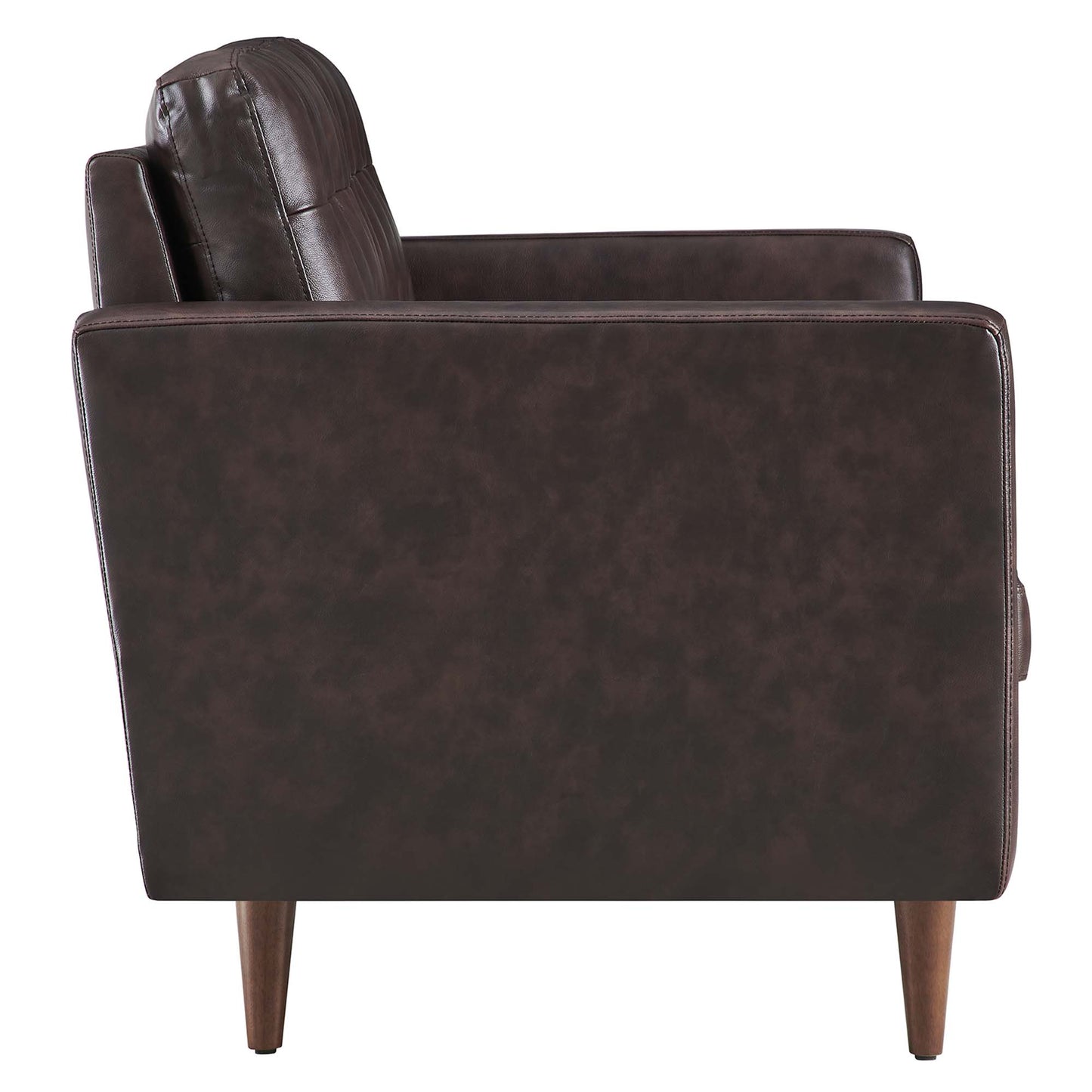 Modway Outlet Exalt Tufted Leather Loveseat by Modway  Living Room Furniture Brown - EEI-6100-BRN