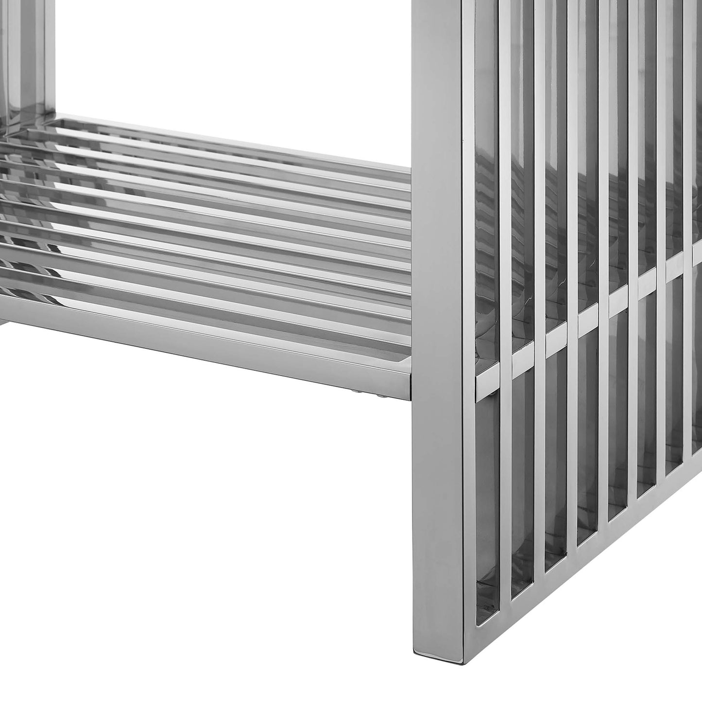 Modway - Gridiron 30" Bathroom Vanity by Modway  Bathroom Vanities Silver - EEI-6105-WHI-SLV