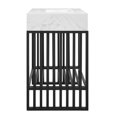 Modway - Gridiron 30" Bathroom Vanity by Modway  Bathroom Vanities Black - EEI-6106-WHI-BLK