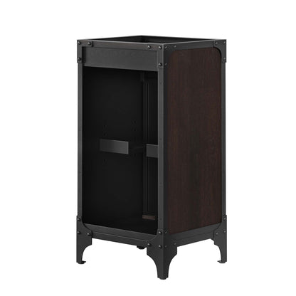 Modway - Steamforge 18" Bathroom Vanity Cabinet (Sink Basin Not Included) by Modway  Bathroom Vanities Brown - EEI-6126-BLK-WAL