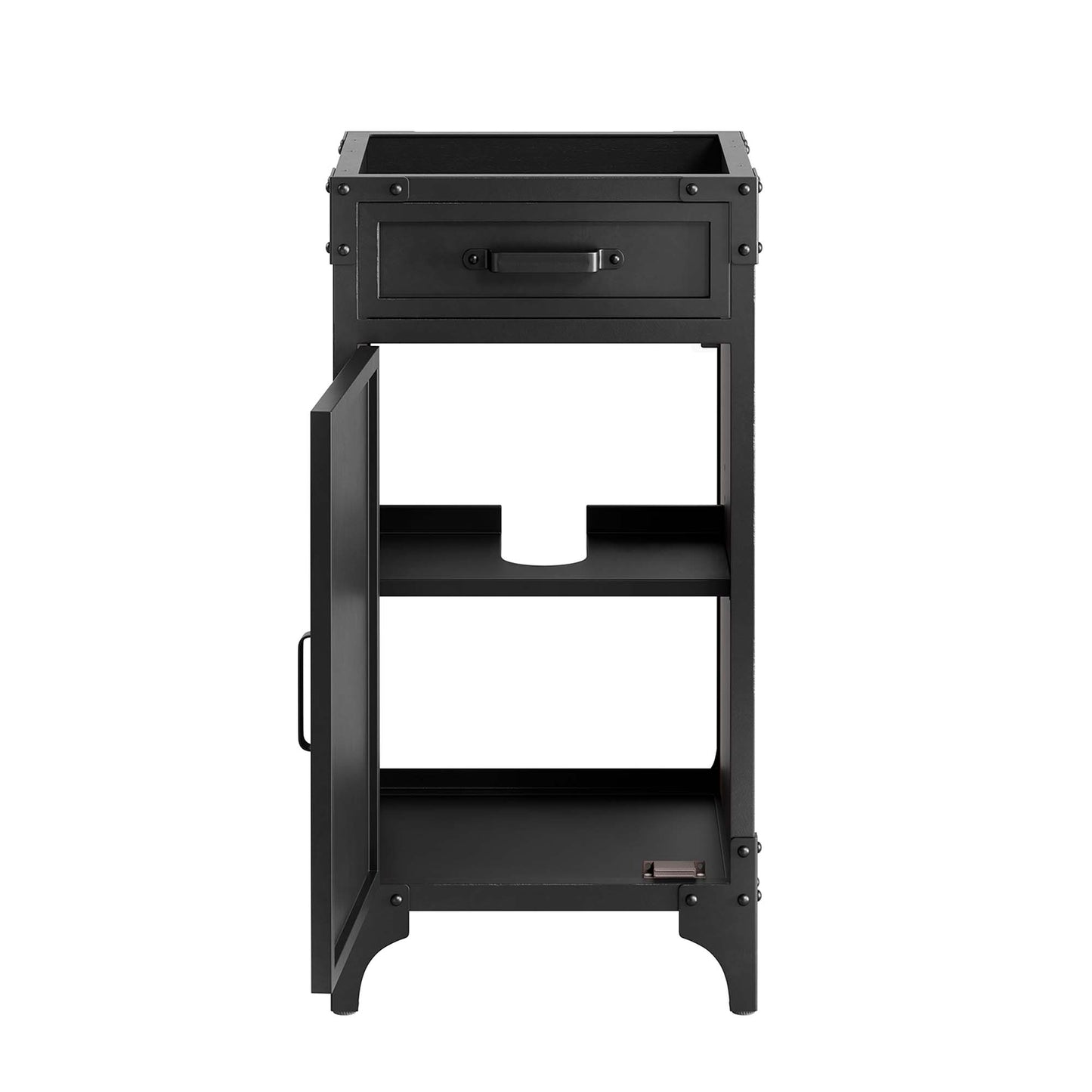 Modway - Steamforge 18" Bathroom Vanity Cabinet (Sink Basin Not Included) by Modway  Bathroom Vanities Brown - EEI-6126-BLK-WAL