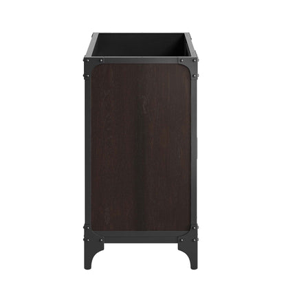 Modway - Steamforge 36" Bathroom Vanity Cabinet (Sink Basin Not Included) by Modway  Bathroom Vanities Brown - EEI-6129-BLK-WAL