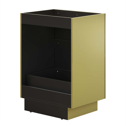Modway Outlet Quantum 32" Bathroom Vanity Cabinet (Sink Basin Not Included) by Modway  Bathroom Furniture Gold - EEI-6132-GLD