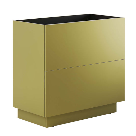 Modway Outlet Quantum 36" Bathroom Vanity Cabinet (Sink Basin Not Included) by Modway  Bathroom Furniture Gold - EEI-6134-GLD