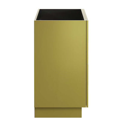 Modway Outlet Quantum 36" Bathroom Vanity Cabinet (Sink Basin Not Included) by Modway  Bathroom Furniture Gold - EEI-6134-GLD