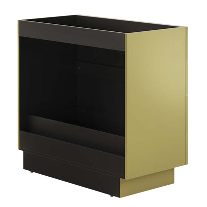 Modway Outlet Quantum 36" Bathroom Vanity Cabinet (Sink Basin Not Included) by Modway  Bathroom Furniture Gold - EEI-6134-GLD