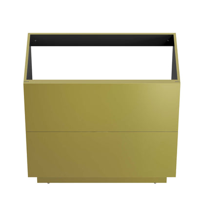 Modway Outlet Quantum 36" Bathroom Vanity Cabinet (Sink Basin Not Included) by Modway  Bathroom Furniture Gold - EEI-6134-GLD
