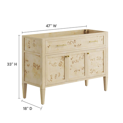Modway - Elysian 48" Wood Bathroom Vanity Cabinet (Sink Basin Not Included) by Modway  Bathroom Vanities Red - EEI-6140-BUR