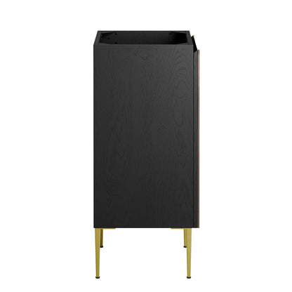 Modway Outlet Alchemist 18" Bathroom Vanity Cabinet (Sink Basin Not Included) by Modway  Bathroom Furniture Black Gold - EEI-6141-BLK-GLD
