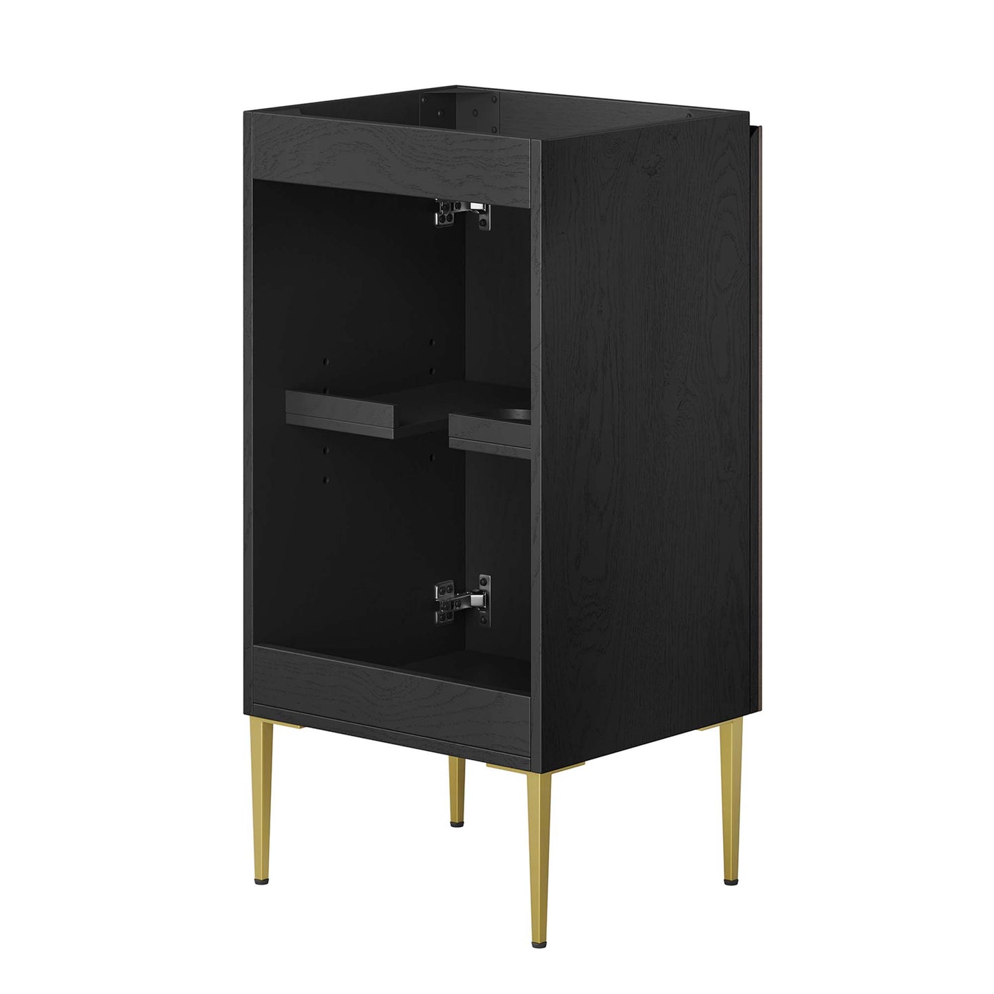 Modway Outlet Alchemist 18" Bathroom Vanity Cabinet (Sink Basin Not Included) by Modway  Bathroom Furniture Black Gold - EEI-6141-BLK-GLD