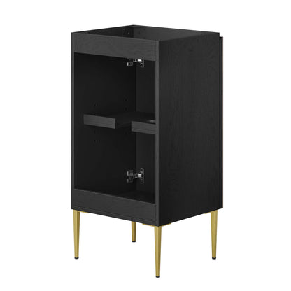 Modway Outlet Alchemist 18" Bathroom Vanity Cabinet (Sink Basin Not Included) by Modway  Bathroom Furniture Black Gold - EEI-6141-BLK-GLD