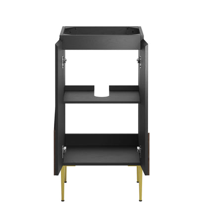 Modway Outlet Alchemist 18" Bathroom Vanity Cabinet (Sink Basin Not Included) by Modway  Bathroom Furniture Black Gold - EEI-6141-BLK-GLD