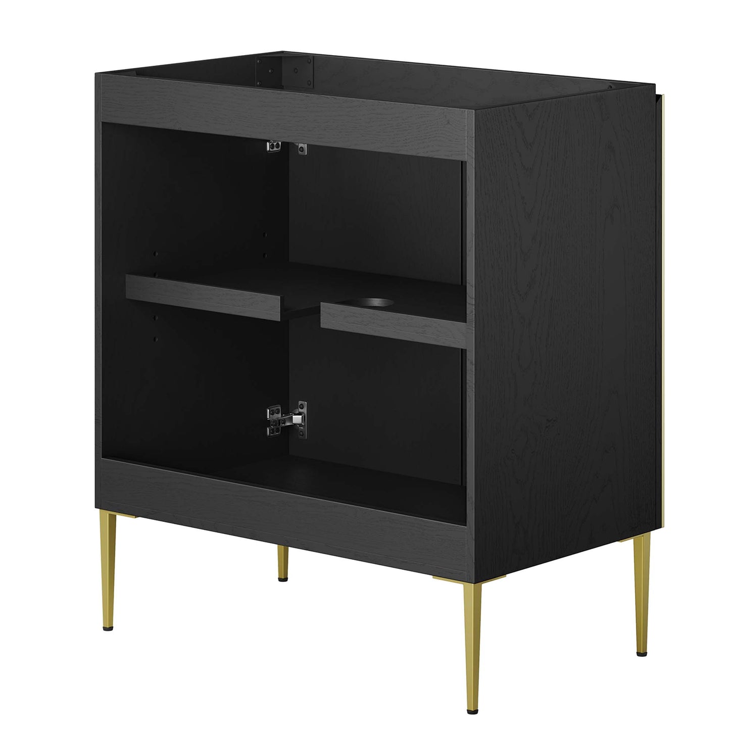 Modway Outlet Alchemist 30" Bathroom Vanity Cabinet (Sink Basin Not Included) by Modway  Bathroom Furniture Black Gold - EEI-6143-BLK-GLD