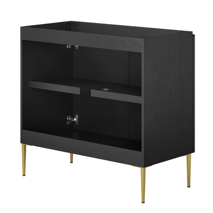 Modway Outlet Alchemist 36" Bathroom Vanity Cabinet (Sink Basin Not Included) by Modway  Bathroom Furniture Black Gold - EEI-6144-BLK-GLD