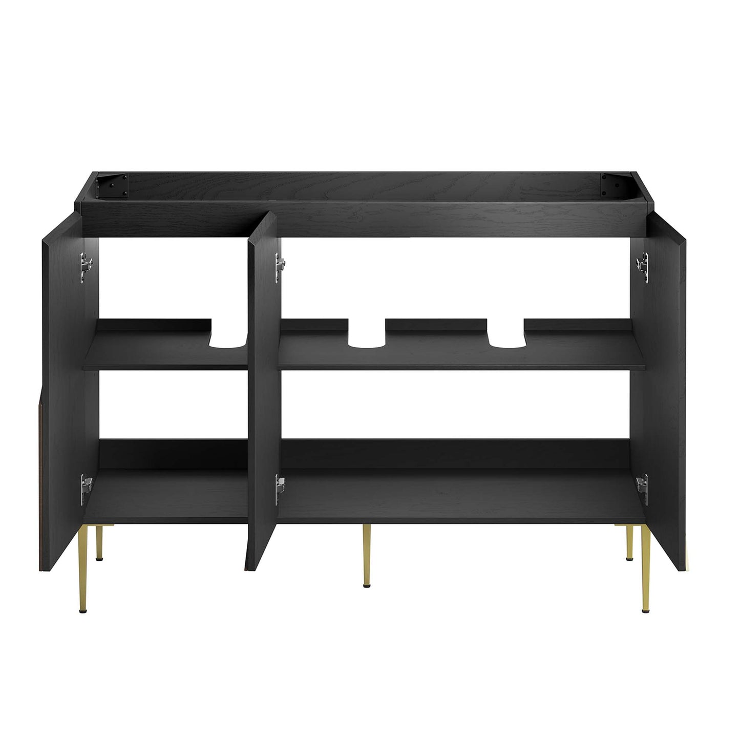 Modway Outlet Alchemist 48" Bathroom Vanity Cabinet (Sink Basin Not Included) by Modway  Bathroom Furniture Black Gold - EEI-6145-BLK-GLD