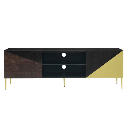 Modway Outlet Alchemist 72" TV Stand by Modway  Living Room Furniture Black Gold - EEI-6146-BLK-GLD