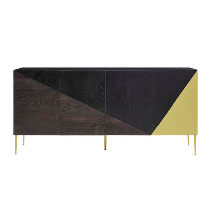 Modway Outlet Alchemist Storage Cabinet Sideboard by Modway  Living Room Furniture Black Gold - EEI-6147-BLK-GLD
