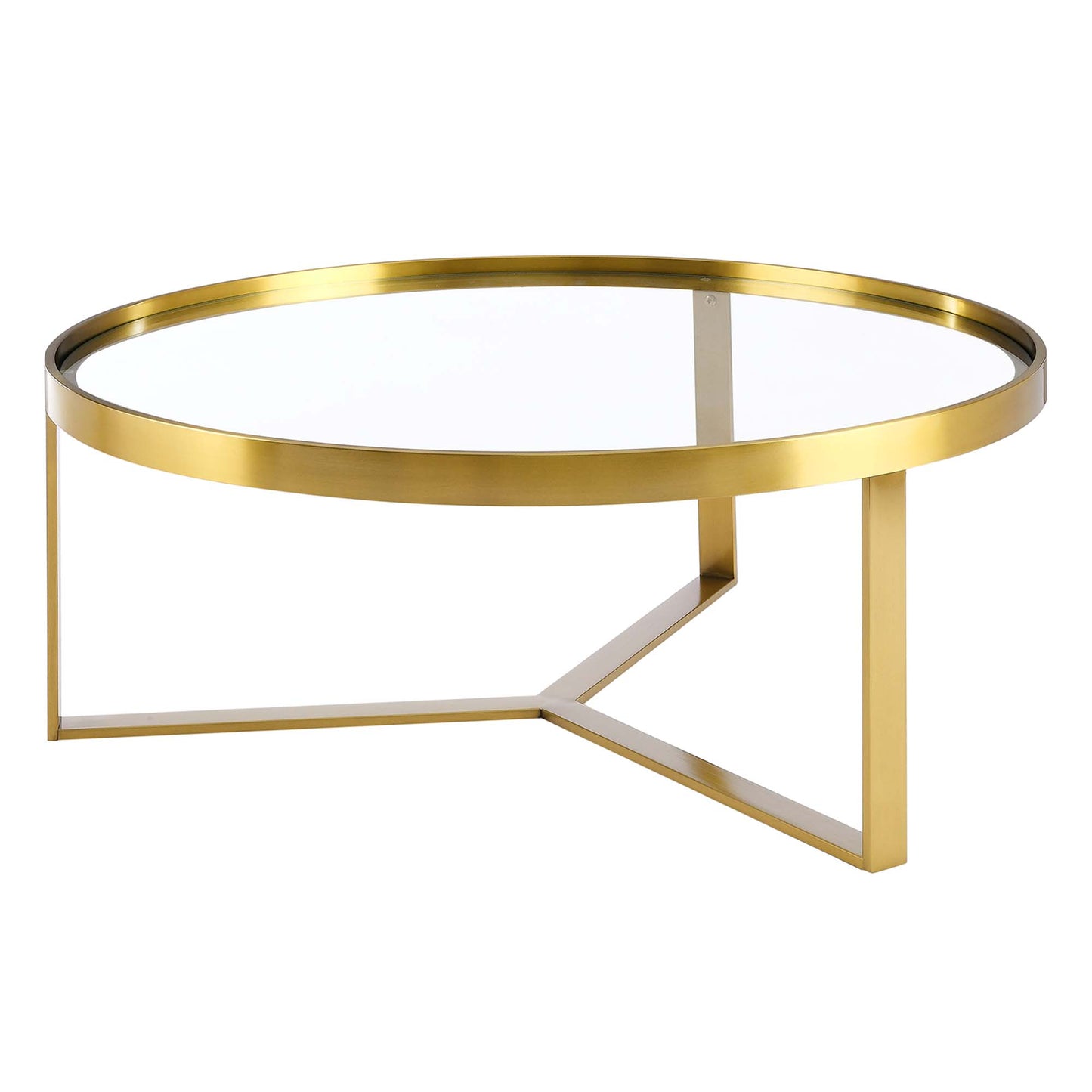 Modway Outlet Relay Coffee Table by Modway  Living Room Furniture Gold - EEI-6153-GLD