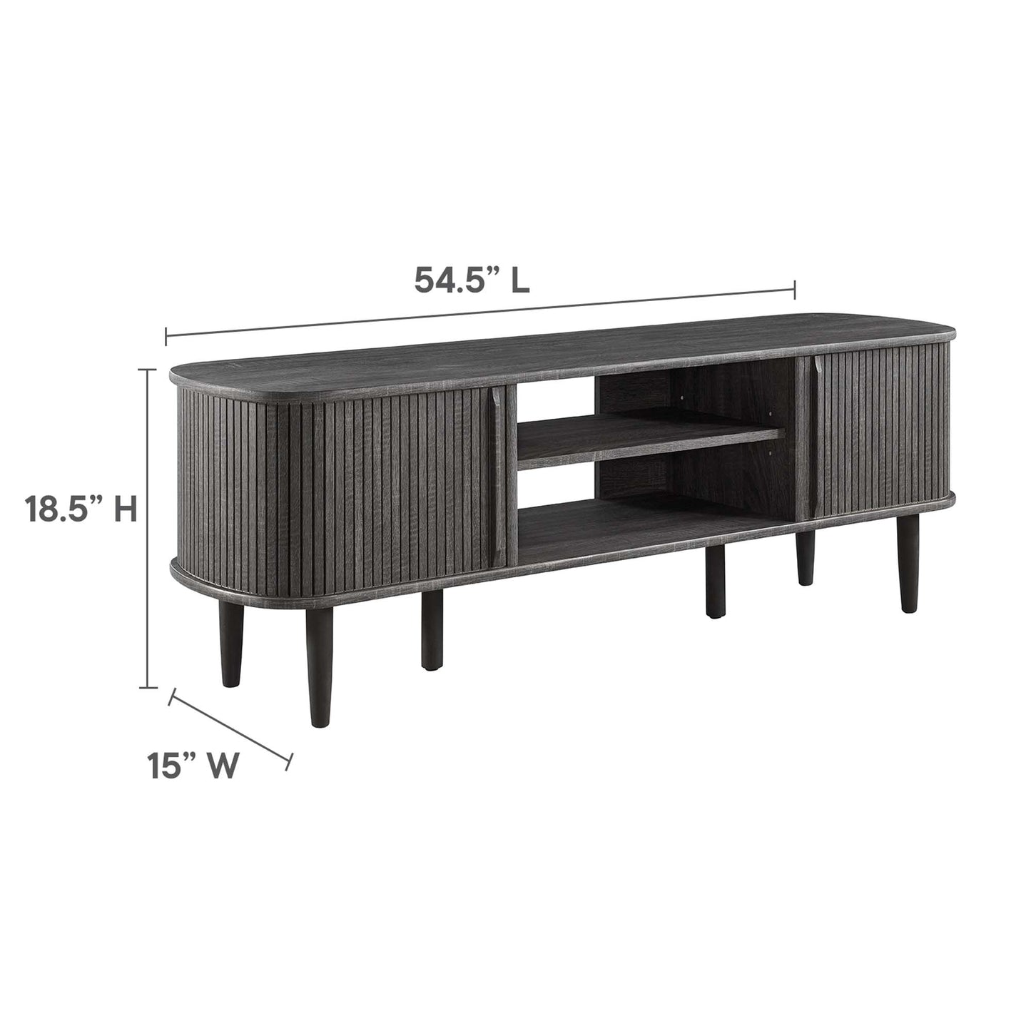 Modway - Contour 55" TV Stand by Modway  Living Room Decor Brown - EEI-6158-CHA