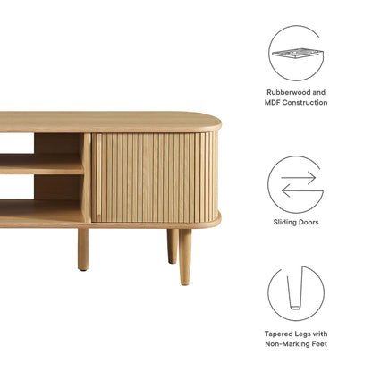 Modway - Contour 55" TV Stand by Modway  Living Room Decor Brown - EEI-6158-OAK